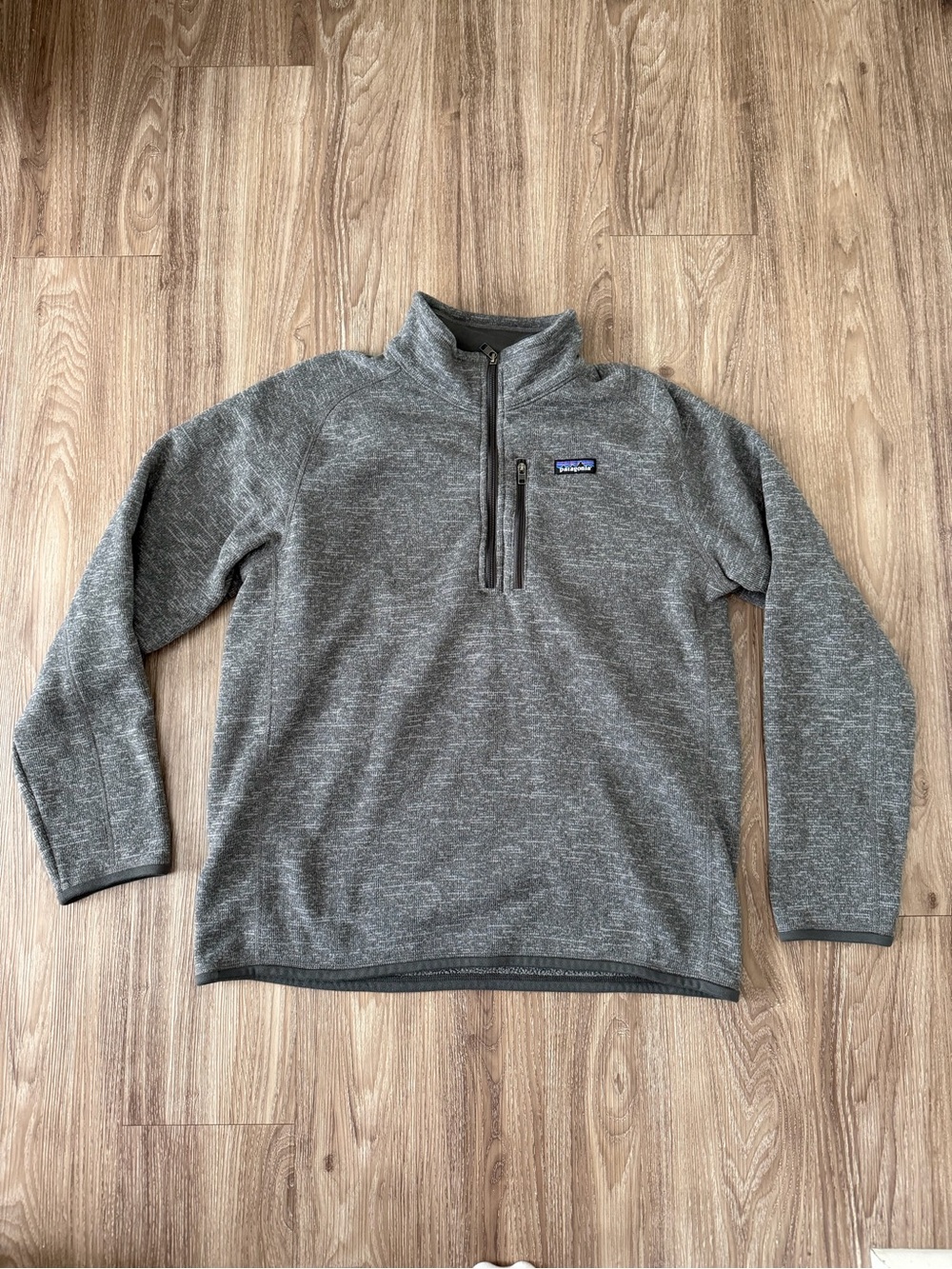 Patagonia Men's Grey Better Sweater Half-Zip Quarter Zip Fleece Pullover Large